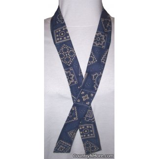 blue country bandanna neck cooler hot weather