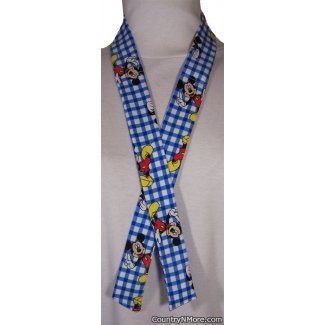 mickey mouse plaid neck cooler hot weather