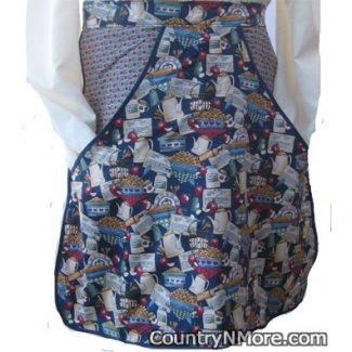 vintage country apple kitchen clothespin waist apron