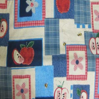 apple patchwork fabric
