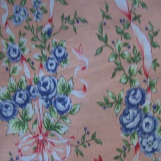 floral bouquet mauve fabric