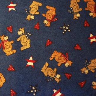 patriotic bears fabric