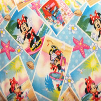 minnie mouse summer snapshots fabric