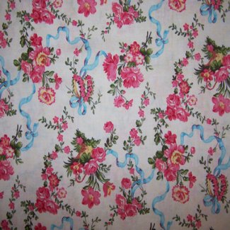 flowers ribbons fabric