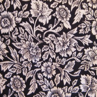toile flower fabric