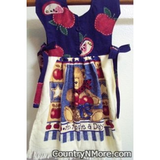 country apple bear kitchen oven door dress