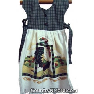country rooster oven door dress