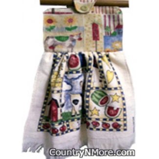 country friends oven door towel