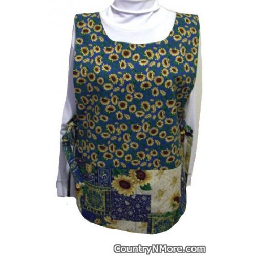 sunflower garden paisley reversible cobbler apron