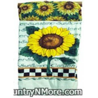 sunflower potholder oven door towel