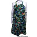 colorful birds bbq apron