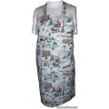 country farm winter scene bbq apron