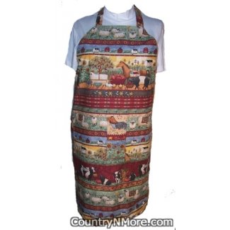 country life bbq apron