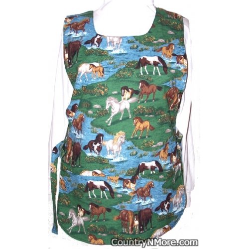 horse country reversible cobbler apron