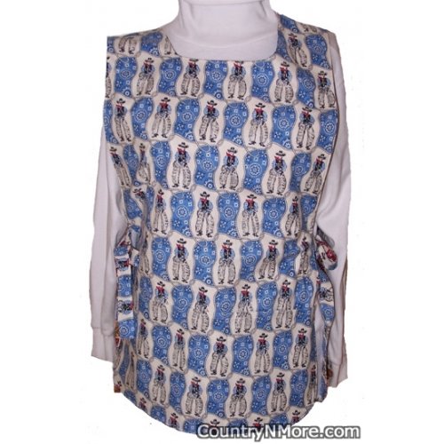 horse cowboy bandanna reversible cobbler apron