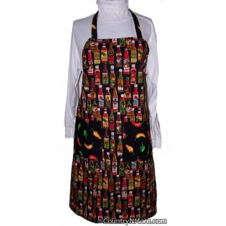 chili pepper hot sauce bbq apron