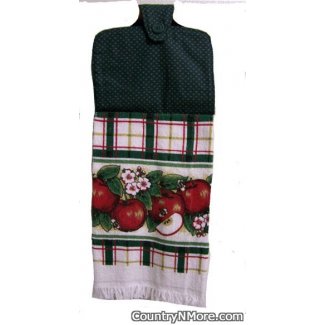 apple oven door towel