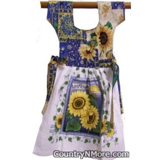 sunflower paisley oven door dress
