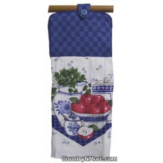 country apple kitchen oven door towel