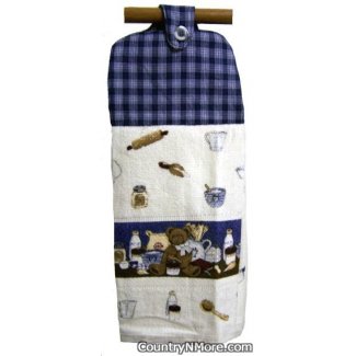 country baking bear oven door towel