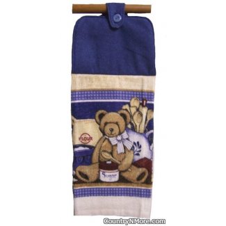 country bear kitchen oven door towel