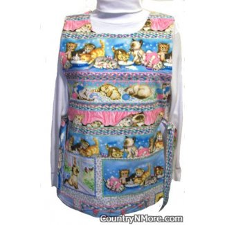 adorable kitten cobbler apron