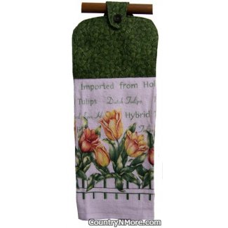 dutch tulip oven door towel