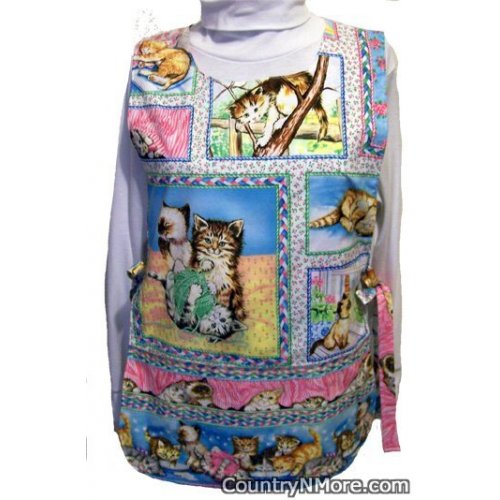 kitten reversible cobbler apron