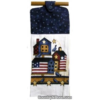 americana birdhouse oven door towel 192