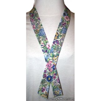 blue floral neck cooler