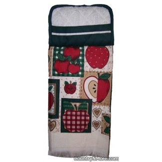 apple potholder oven door towel 239