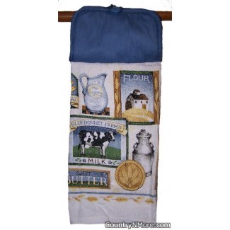 bluebonnet farms potholder towel