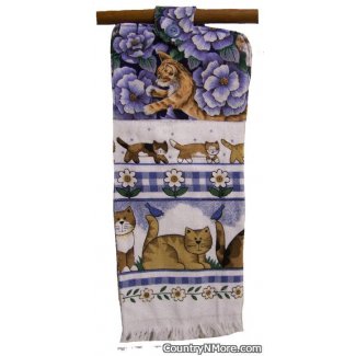 cat oven door towel