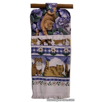 cat oven door towel 251