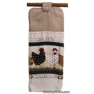 chicken collector oven door towel