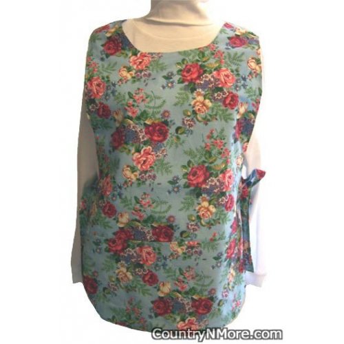 butterflies roses reversible cobbler apron