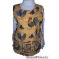 rooster sunflower cobbler apron
