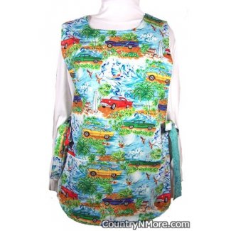 classic chevy tropical island cobbler apron