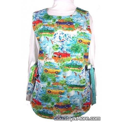 classic chevy tropical island cobbler apron