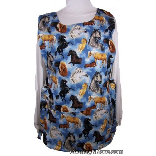 horse bandanna print cobbler apron
