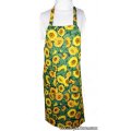 green sunflower bbq apron