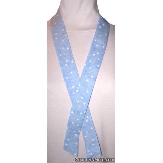 baby blue white stars neck cooler