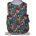 colorful animal reversible cobbler apron