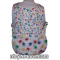 hand prints alphabet reversible cobbler apron