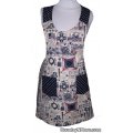 reversible americana kitchen hearts vintage apron