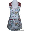 vintage christmas reversible apron