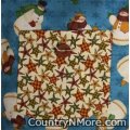 country snowman rustic stars reversible vintage apron