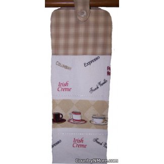 gourmet coffee oven door towel