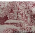 vintage toile santa poinsettia apron