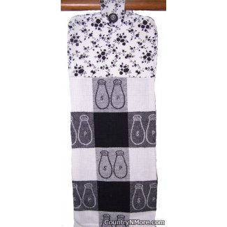 salt pepper oven door towel